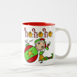 Färglös jultomte Helgdag Elf Två-Tonad Mugg