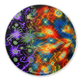 Färglös keramisk dragning knopp