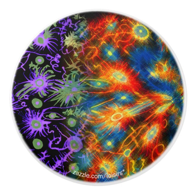 Färglös keramisk dragning knopp (Framsidan)