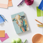 Färglös koka iPad mini skydd<br><div class="desc">Den här färglösa utskriften har porträtt i orange och tejp | Efter Grace Popp</div>