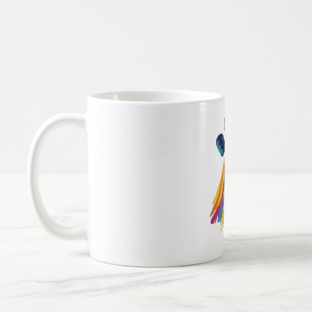 Färglös kummel, revbenskans utformning kaffemugg (Vänster)