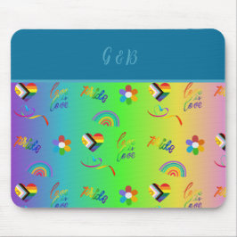 färglös lgbtq gay pride månad musmatta