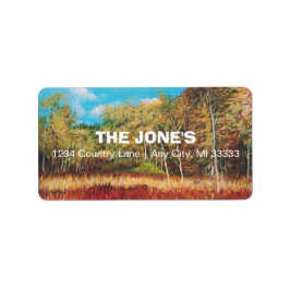 Färglös liggande etikett adressetikett