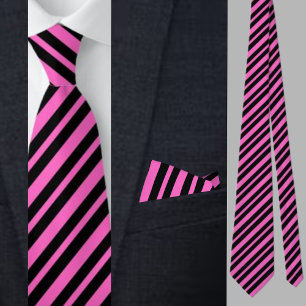 Färglös Lila Rand Mönster Slips