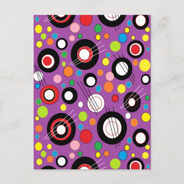 Färglös Lila Vykort (Framsida)