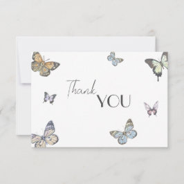Färglös liten fjärilshuggare tack kort