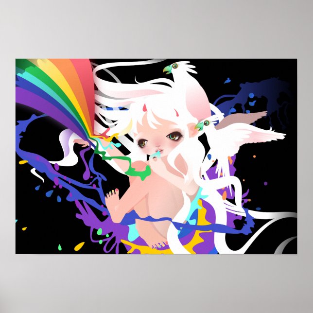 Färglös Majestic Poster (Framsidan)