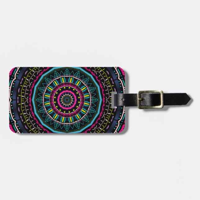färglös mandala bagagebricka (Horisontell Framsida)