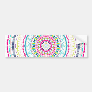 färglös mandala bildekal