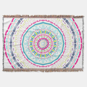 färglös mandala filt