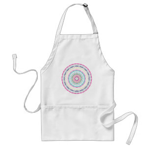 färglös mandala förkläde