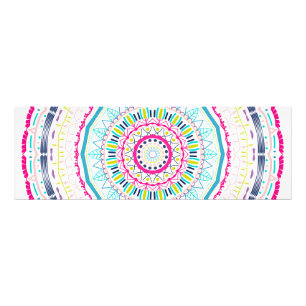 färglös mandala fototryck