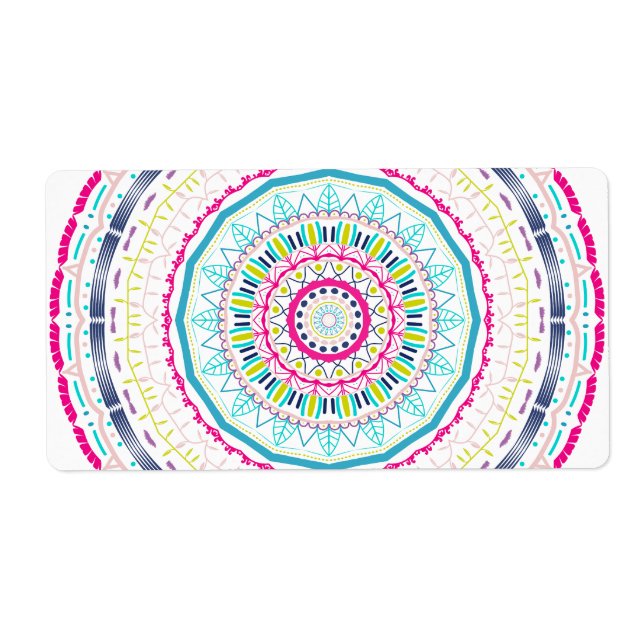 färglös mandala fraktsedel (Framsidan)