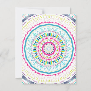 färglös mandala inbjudningar