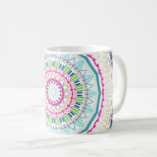 färglös mandala kaffemugg