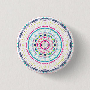 färglös mandala knapp
