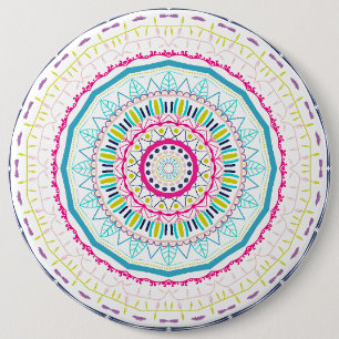 färglös mandala knapp