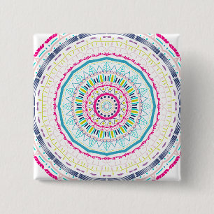 färglös mandala knapp