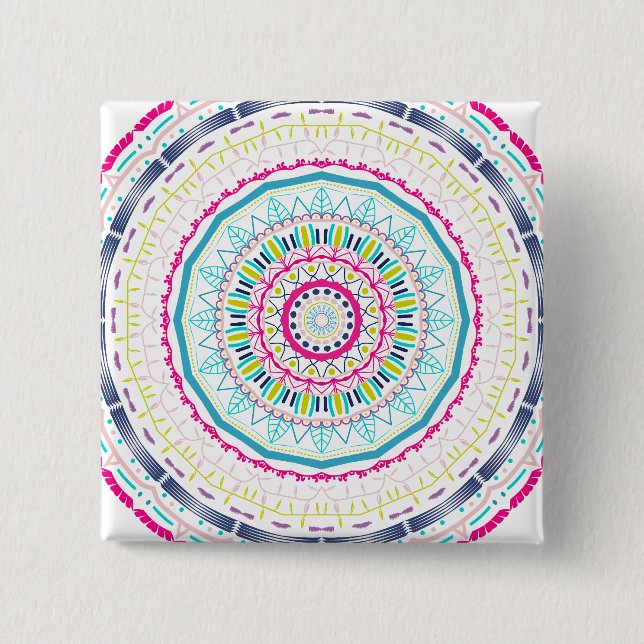 färglös mandala knapp (Framsida)