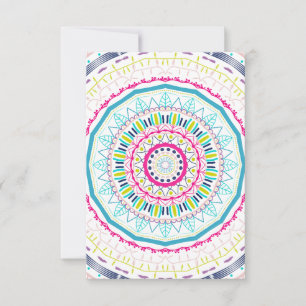 färglös mandala kort