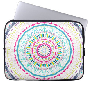 färglös mandala laptop fodral