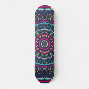 färglös mandala mini skateboard bräda 18,5 cm