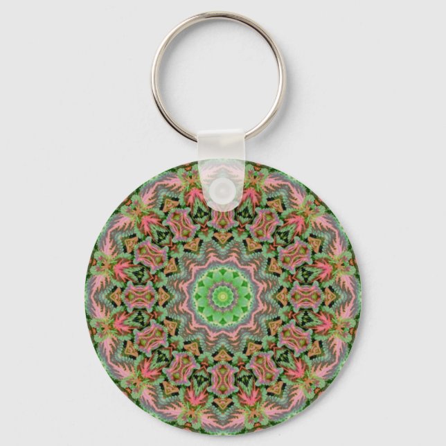 färglös mandala nyckelring (Framsida)