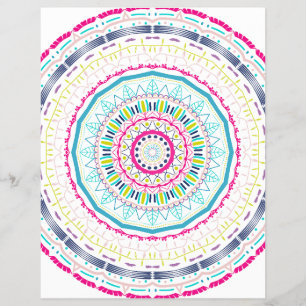 färglös mandala reklamblad