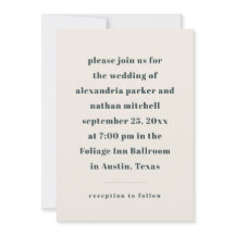 Färglös minimalism | Träkol och Cream Bröllop