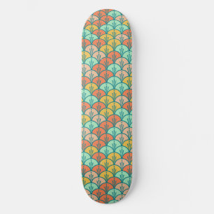 färglös modern Trendig Geometric Fish Mini Skateboard Bräda 18,5 Cm