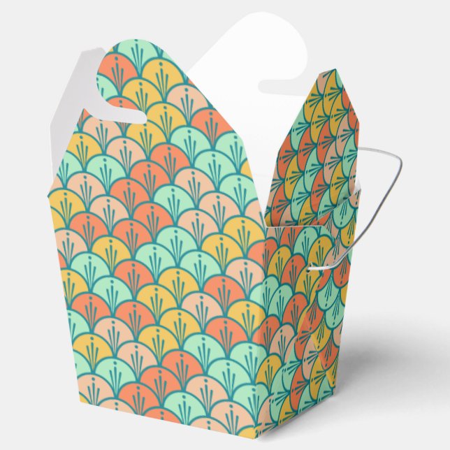  färglös modern Trendig Geometric Fish Presentaskar (Öppnad)