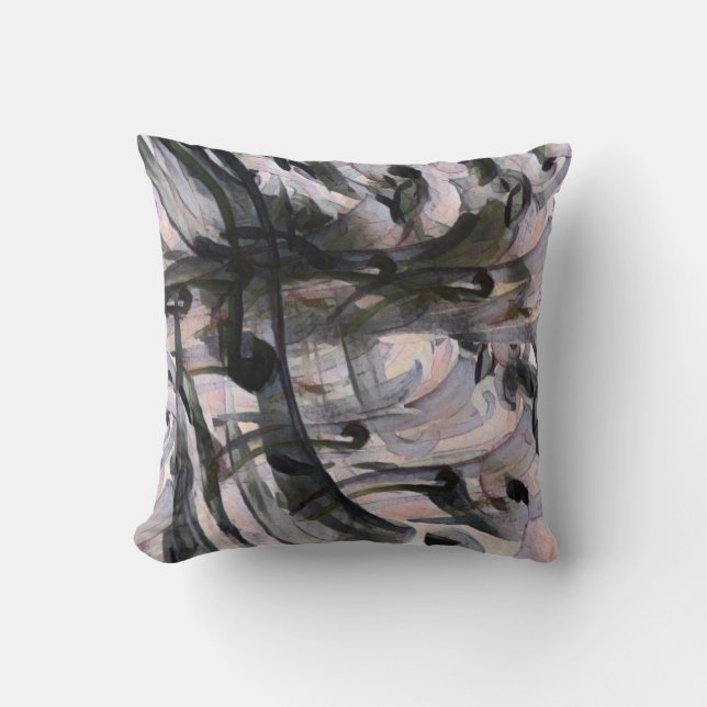 färglös mönster kudde (Framsida)