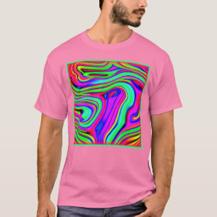 Färglös Neon Mönster. Köp nu T Shirt