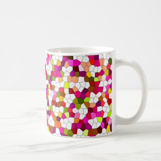 Färglös nutida trender kaffemugg (Höger)