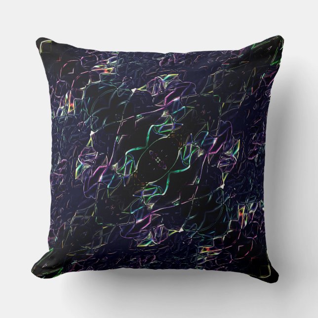 Färglös nyblomma med linjer med flashy, på mörk kudde (Framsida)