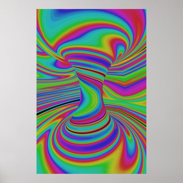 färglös optisk Illusion Poster (Framsidan)