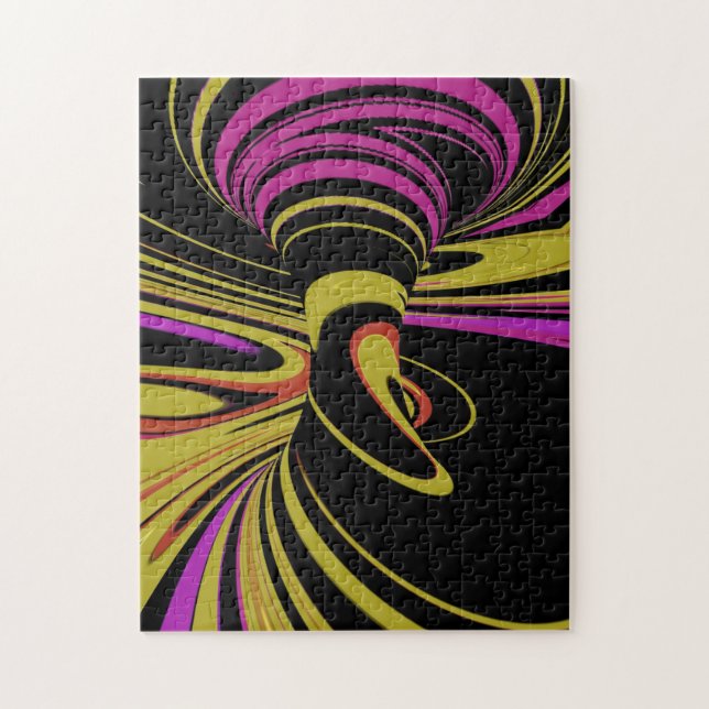 färglös optisk Illusion Pussel (Vertikal)