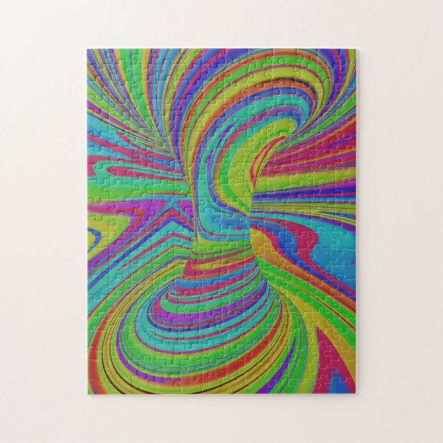 färglös optisk Illusion Pussel (Vertikal)