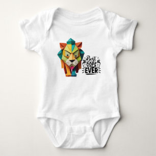 Färglös Origami Lejon teckningsdesign T Shirt