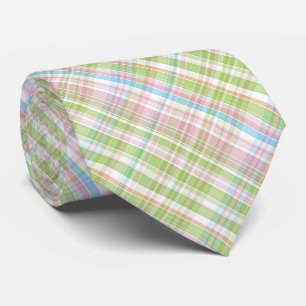 Färglös pastelldiagram Tartan Play Mönster Slips