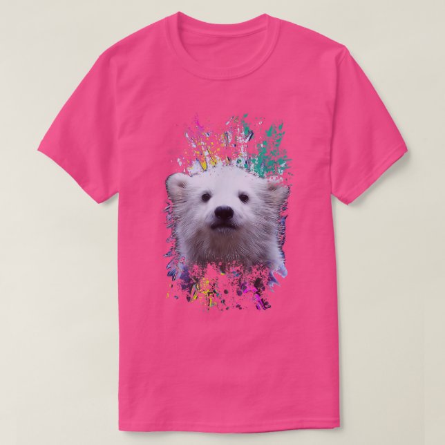 Färglös Polar Bear Baby T Shirt (Design framsida)