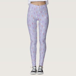 färglös regn mönster leggings