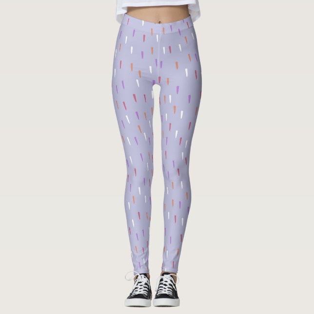 färglös regn mönster leggings (Framsida)