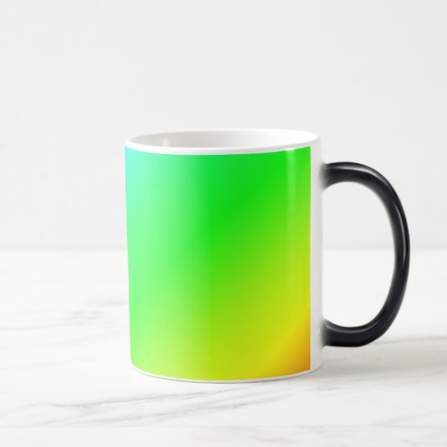 Färglös regnbåge Grönt Blått Lila Diagonal blandni Magisk Mugg (Höger)