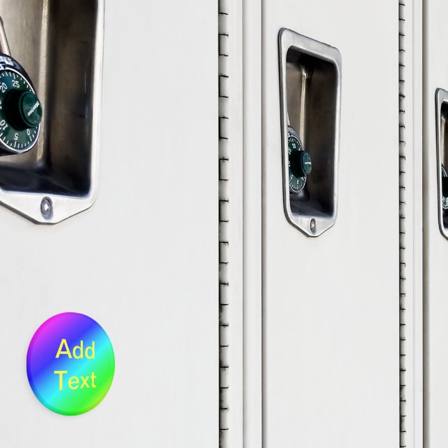 Färglös regnbåge Grönt Blått Lila Diagonal blandni Magnet (In Situ (Locker))