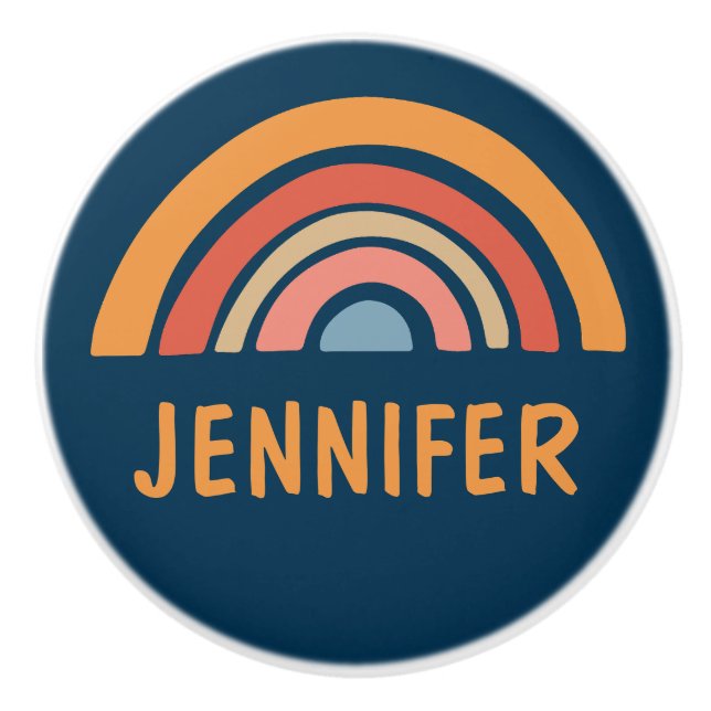 Färglös regnbågsdesign knopp (Framsidan)