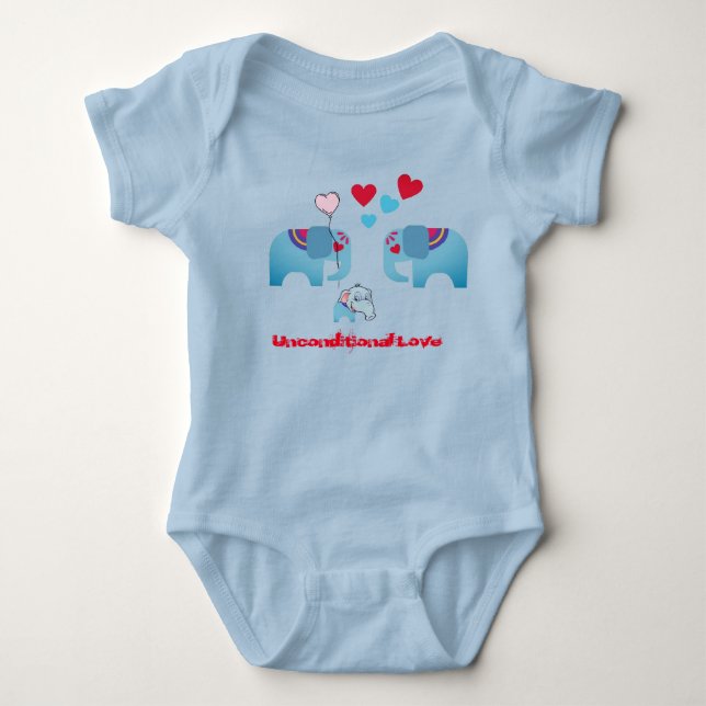 Färglös Roligt Baby Bodykostym T Shirt (Framsida)