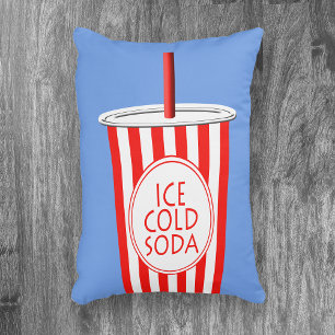 Färglös Roligt Ice-Kall Soda to Go Beverage Prydnadskudde