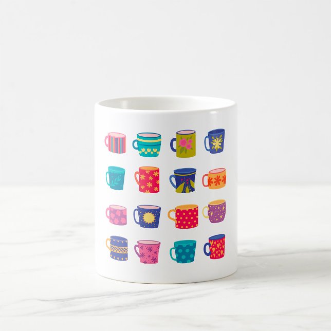 Färglös Roligt Mönstrat kaffe Mugg-uppsättning Kaffemugg (Skapare uppladdad)