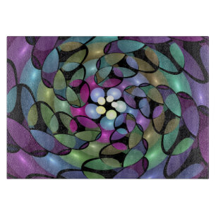 Färglös Rörelser Abstrakt Trippy Fractal Art